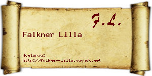 Falkner Lilla névjegykártya